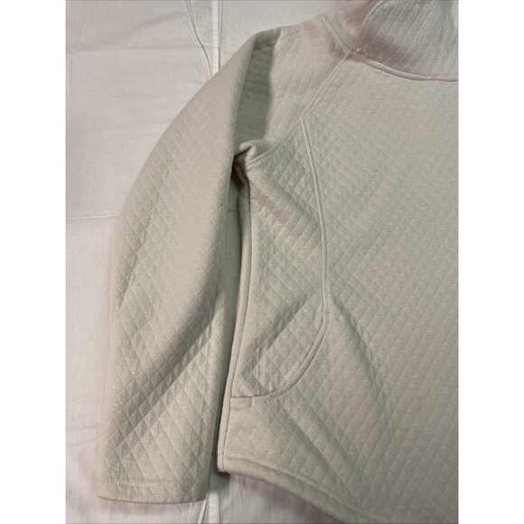 Victory Outfitters Women’s Large Pullover Quilted Jacket Cream Minimalist - Picture 4 of 9